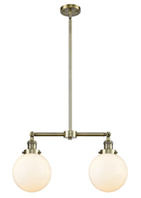 Beacon 25-Inch 2-Light Stem-Hung Island Light with LED Bulbs 12.5-Inch High