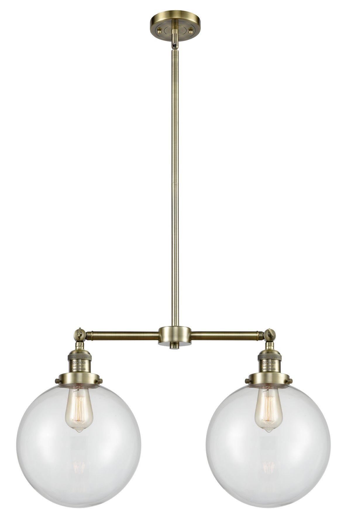 Beacon 25-Inch 2-Light Stem-Hung Island Light 14-Inch High