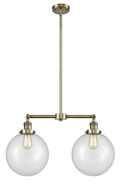 Franklin Restoration Island Light Brass Glass