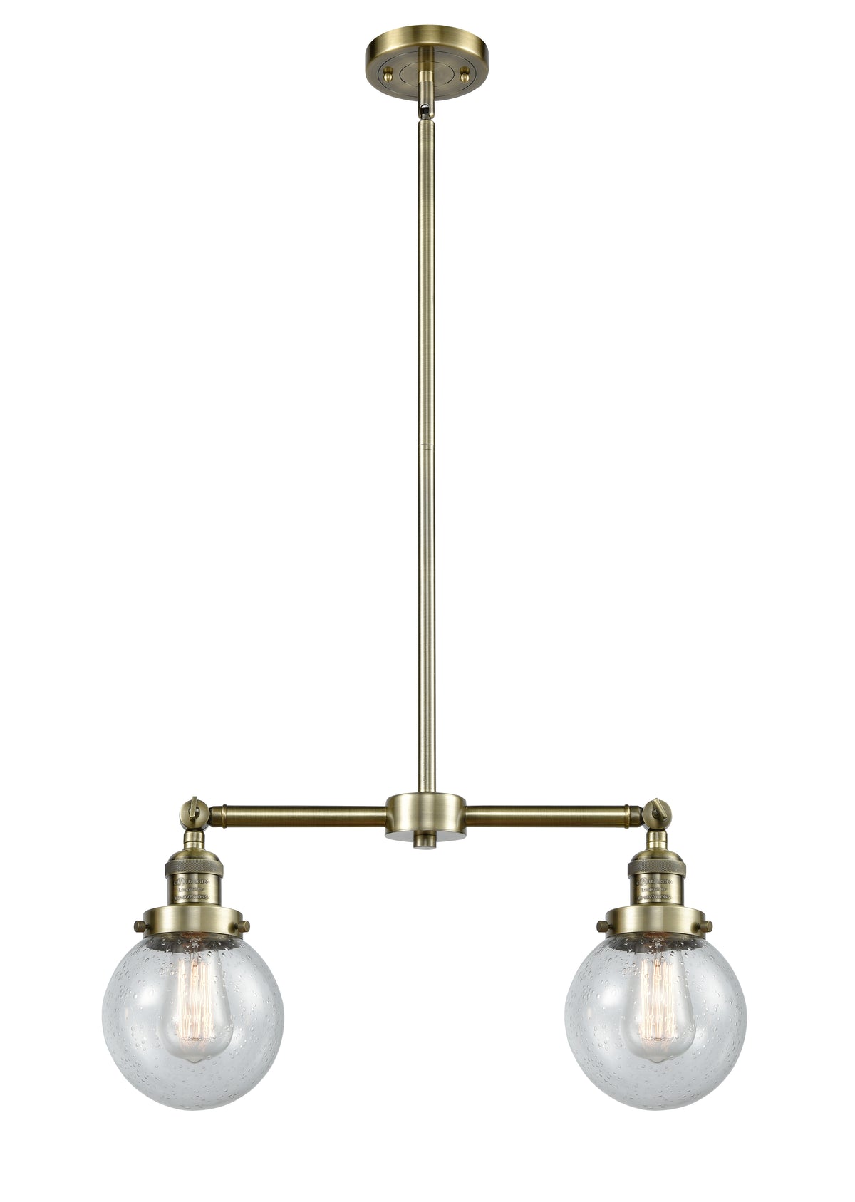 Beacon 23-Inch 2-Light Stem-Hung Island Light with LED Bulbs