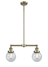 Beacon 23-Inch 2-Light Stem-Hung Island Light with LED Bulbs
