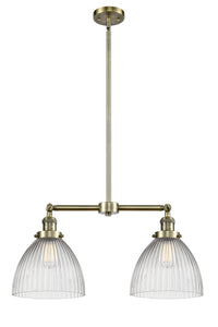Seneca Falls 21-Inch 2-Light Stem-Hung Island Light with LED Bulbs