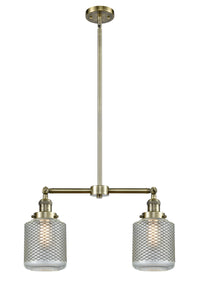 Stanton 23-Inch 2-Light Stem-Hung Island Light with LED Bulbs