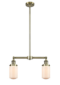 Dover 21-Inch 2-Light Stem-Hung Island Light