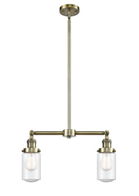 Dover 21-Inch 2-Light Stem-Hung Island Light with LED Bulbs