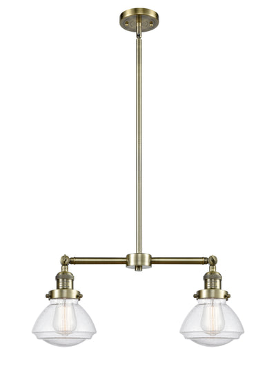 Franklin Restoration Island Light Brass Glass