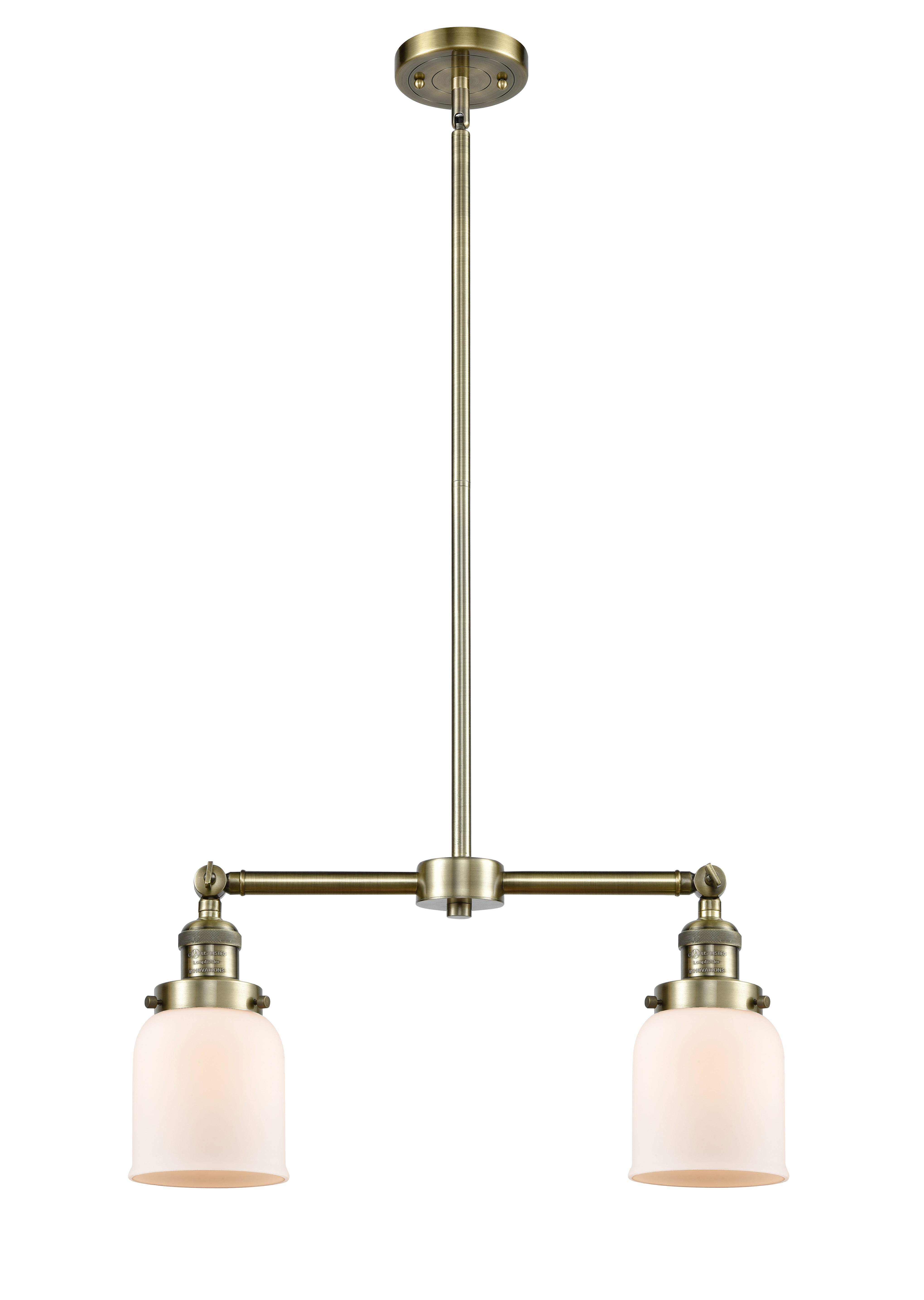 Franklin Restoration Brass Glass Island Light
