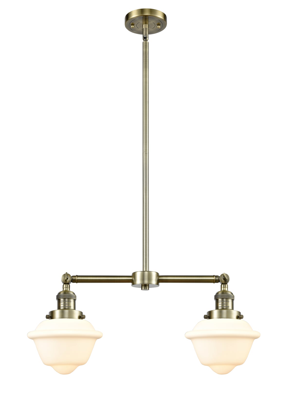 Oxford 24-Inch 2-Light Stem-Hung Island Light
