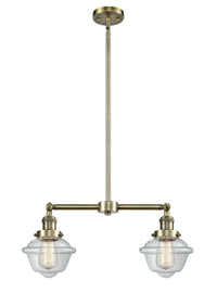 Oxford 24-Inch 2-Light Stem-Hung Island Light