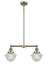 Oxford 24-Inch 2-Light Stem-Hung Island Light
