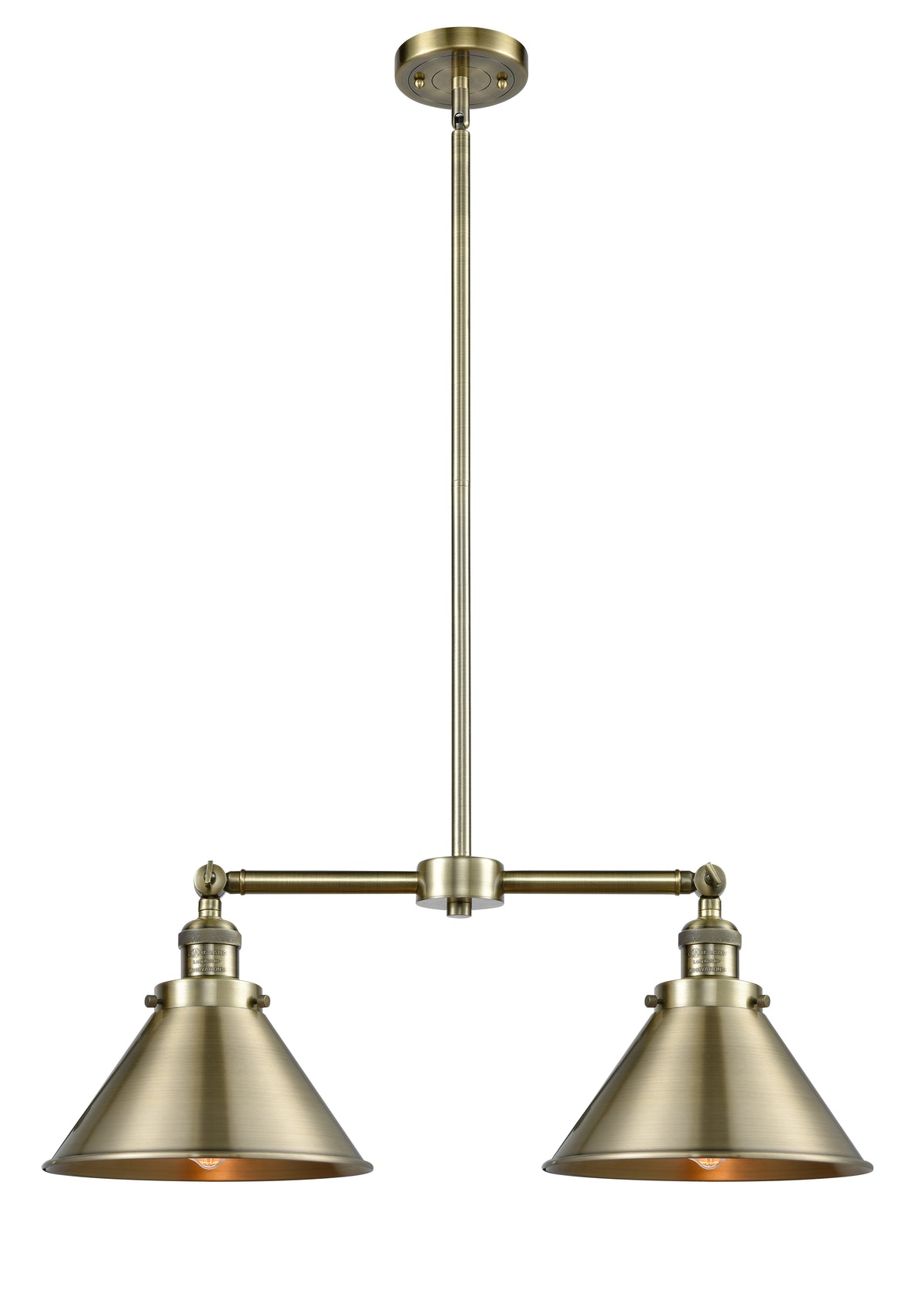 Briarcliff 21-Inch 2-Light Stem-Hung Island Light