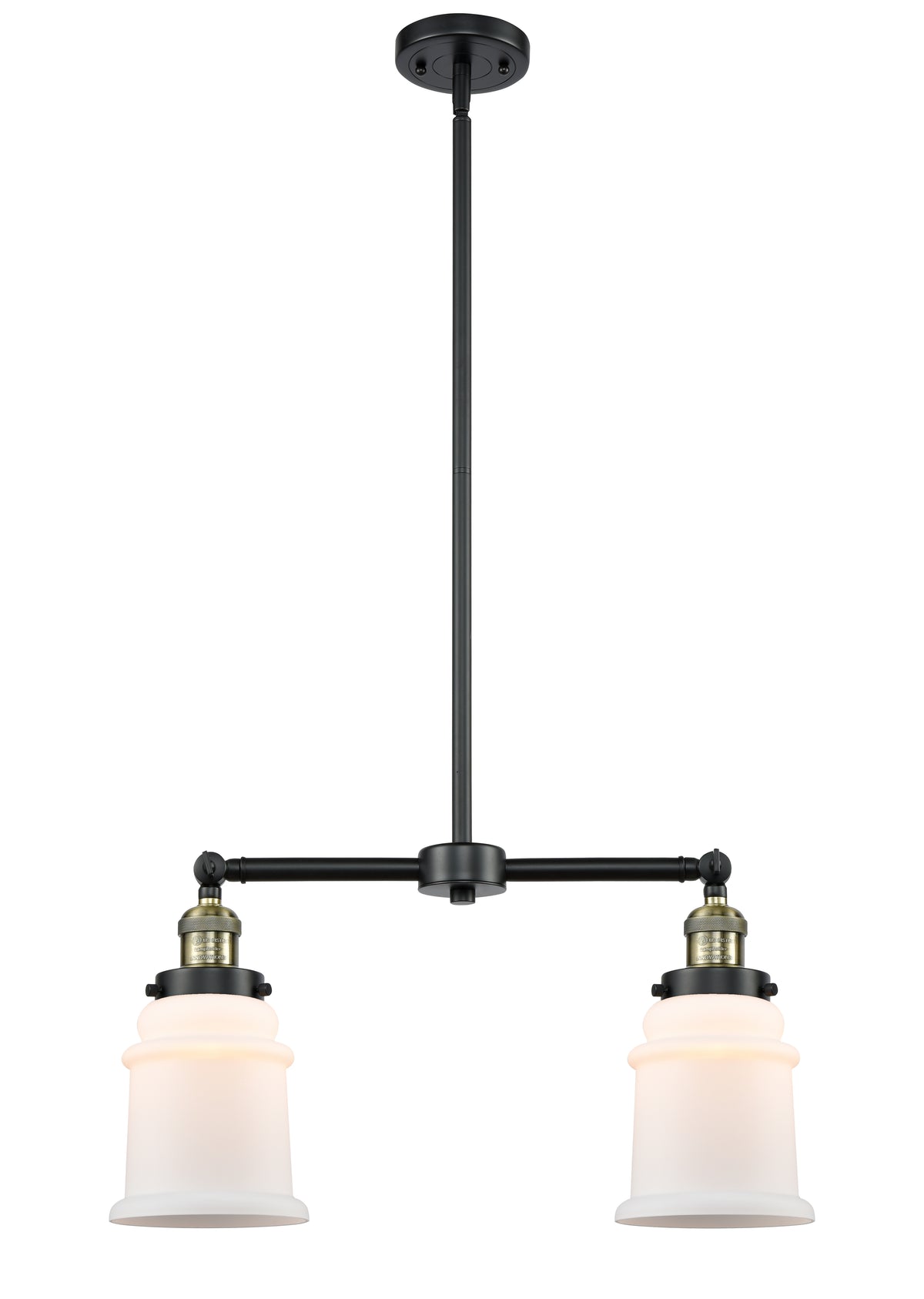 Canton 21-Inch 2-Light Stem-Hung Island Light Up to 46.375-Inch High