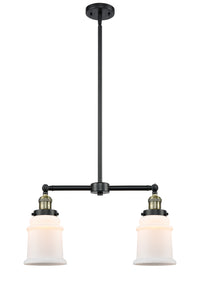 Canton 21-Inch 2-Light Stem-Hung Island Light Up to 46.375-Inch High