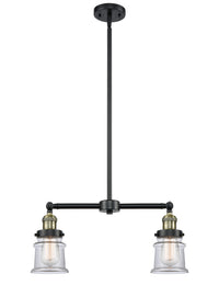 Canton 21-Inch 2-Light Stem-Hung Island Light Up to 44.625-Inch High