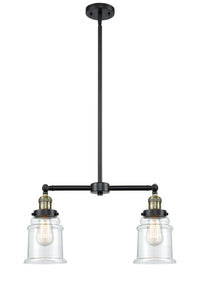 Canton 21-Inch 2-Light Stem-Hung Island Light with LED Bulbs Up to 46.375-Inch High