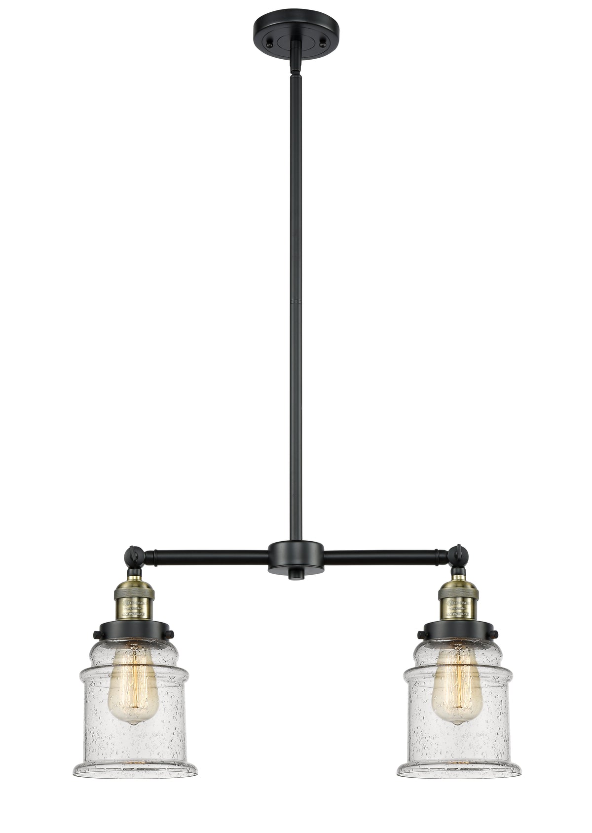 Canton 21-Inch 2-Light Stem-Hung Island Light Up to 46.375-Inch High