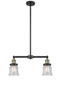 Canton 21-Inch 2-Light Stem-Hung Island Light with LED Bulbs Up to 44.625-Inch High