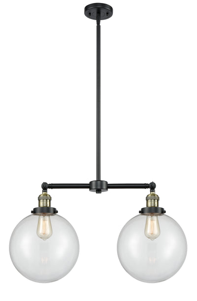 Franklin Restoration Island Light Brass Glass