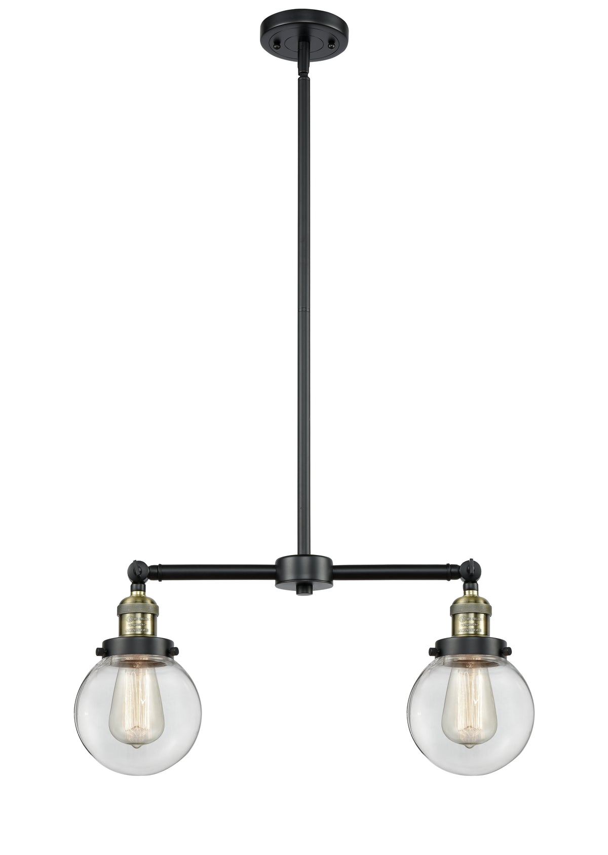 Beacon 23-Inch 2-Light Stem-Hung Island Light with LED Bulbs