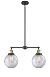 Beacon 25-Inch 2-Light Stem-Hung Island Light 12.5-Inch High
