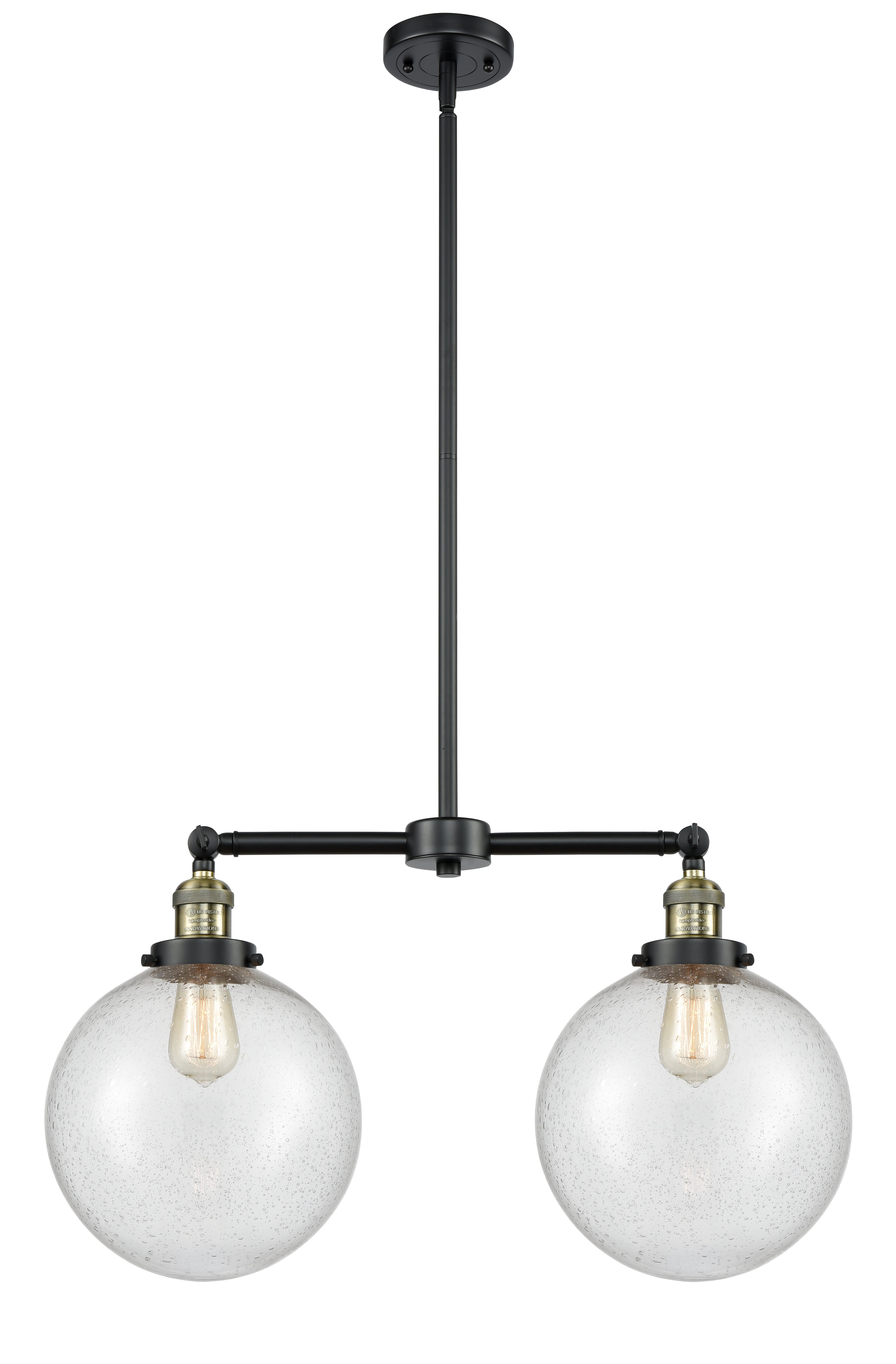 Franklin Restoration Island Light Brass Glass
