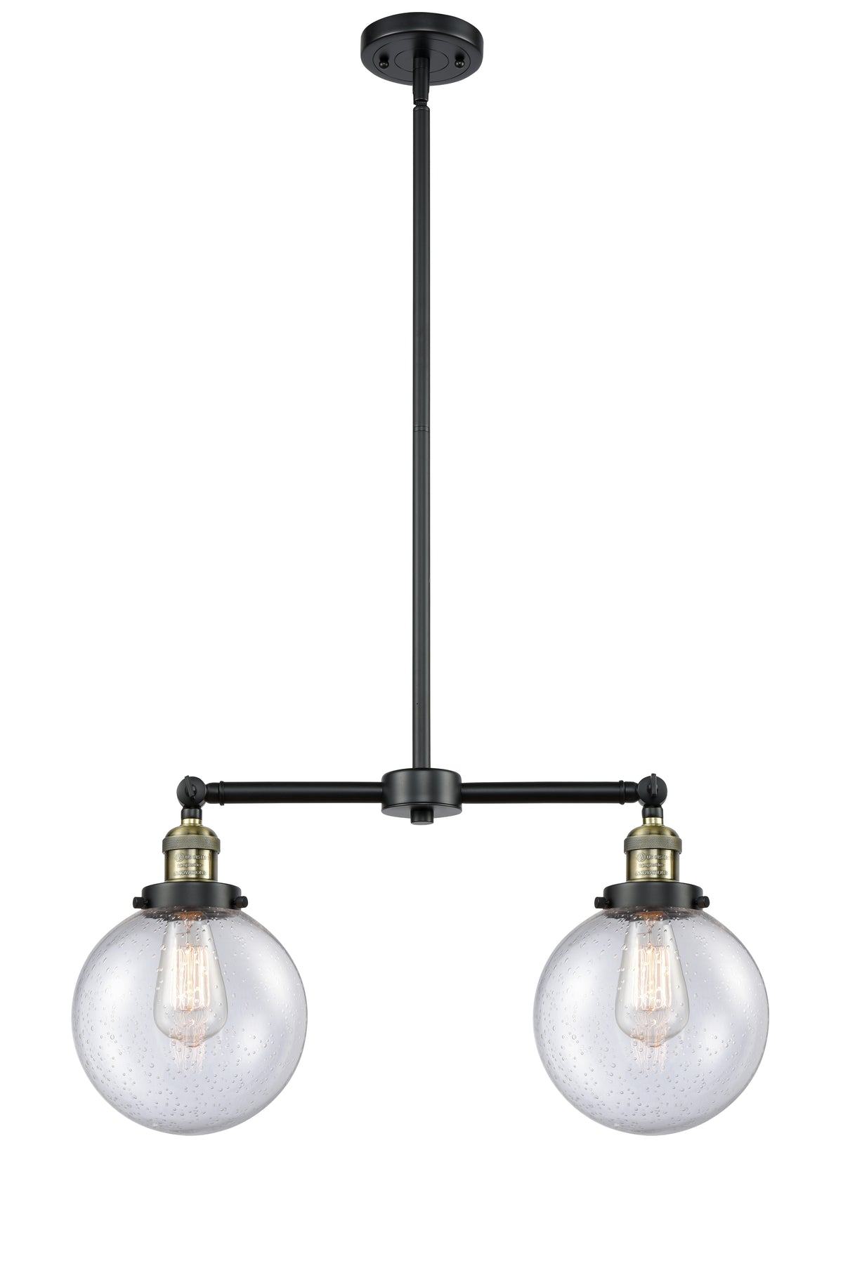 Beacon 25-Inch 2-Light Stem-Hung Island Light 12.5-Inch High