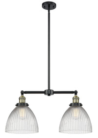 Seneca Falls 21-Inch 2-Light Stem-Hung Island Light with LED Bulbs