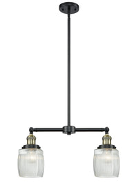 Colton 22-Inch 2-Light Stem-Hung Island Light