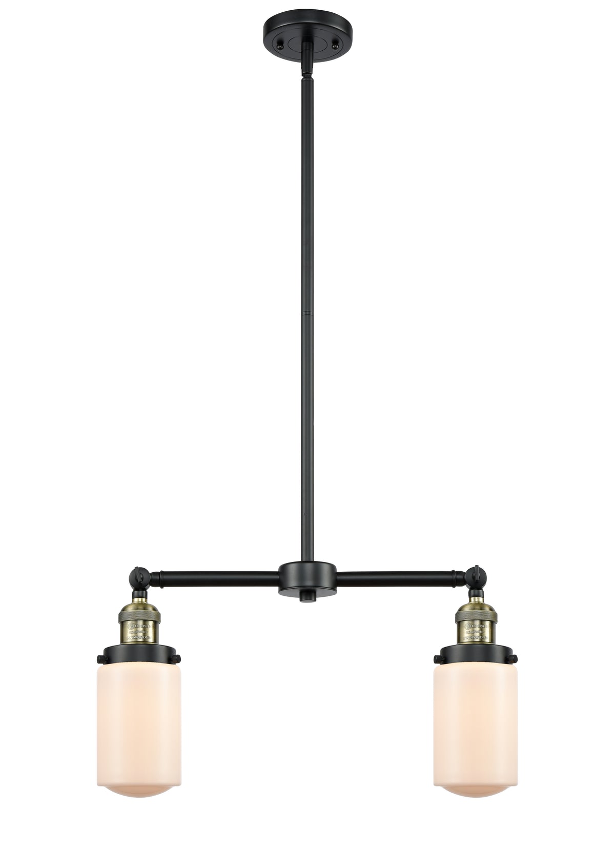 Dover 21-Inch 2-Light Stem-Hung Island Light with LED Bulbs