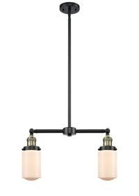 Dover 21-Inch 2-Light Stem-Hung Island Light with LED Bulbs