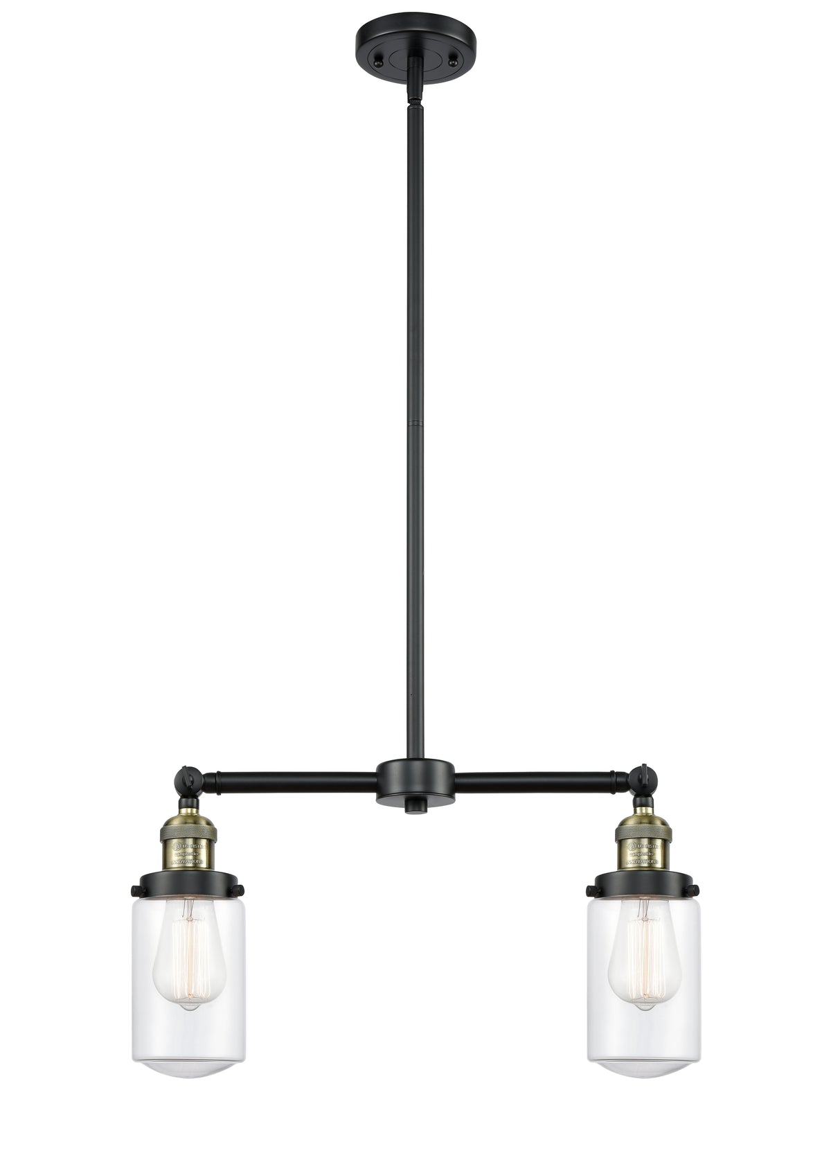 Dover 21-Inch 2-Light Stem-Hung Island Light with LED Bulbs