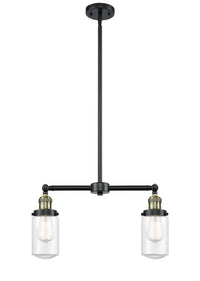 Dover 21-Inch 2-Light Stem-Hung Island Light with LED Bulbs