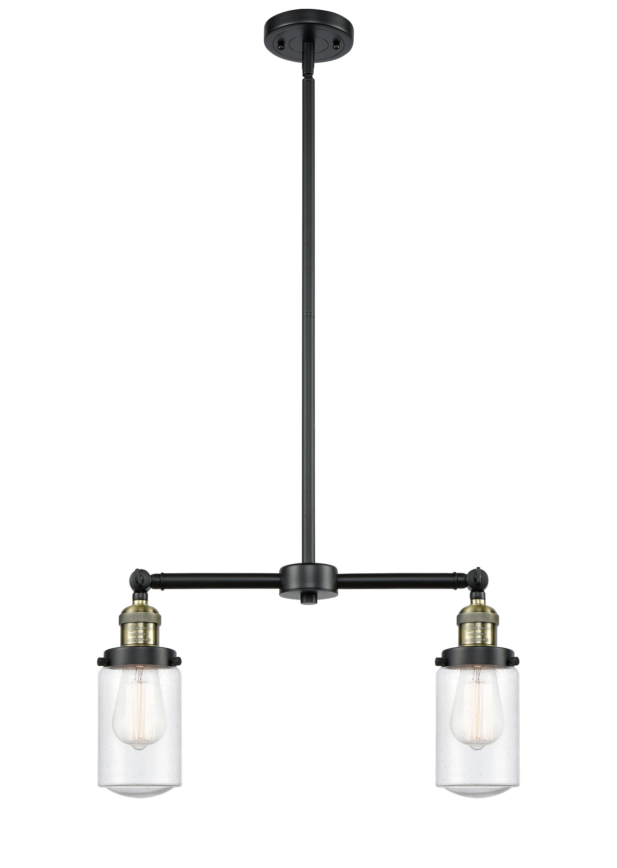 Dover 21-Inch 2-Light Stem-Hung Island Light with LED Bulbs