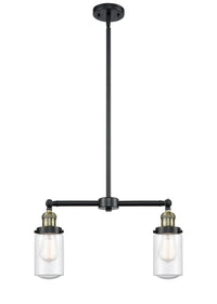 Dover 21-Inch 2-Light Stem-Hung Island Light with LED Bulbs