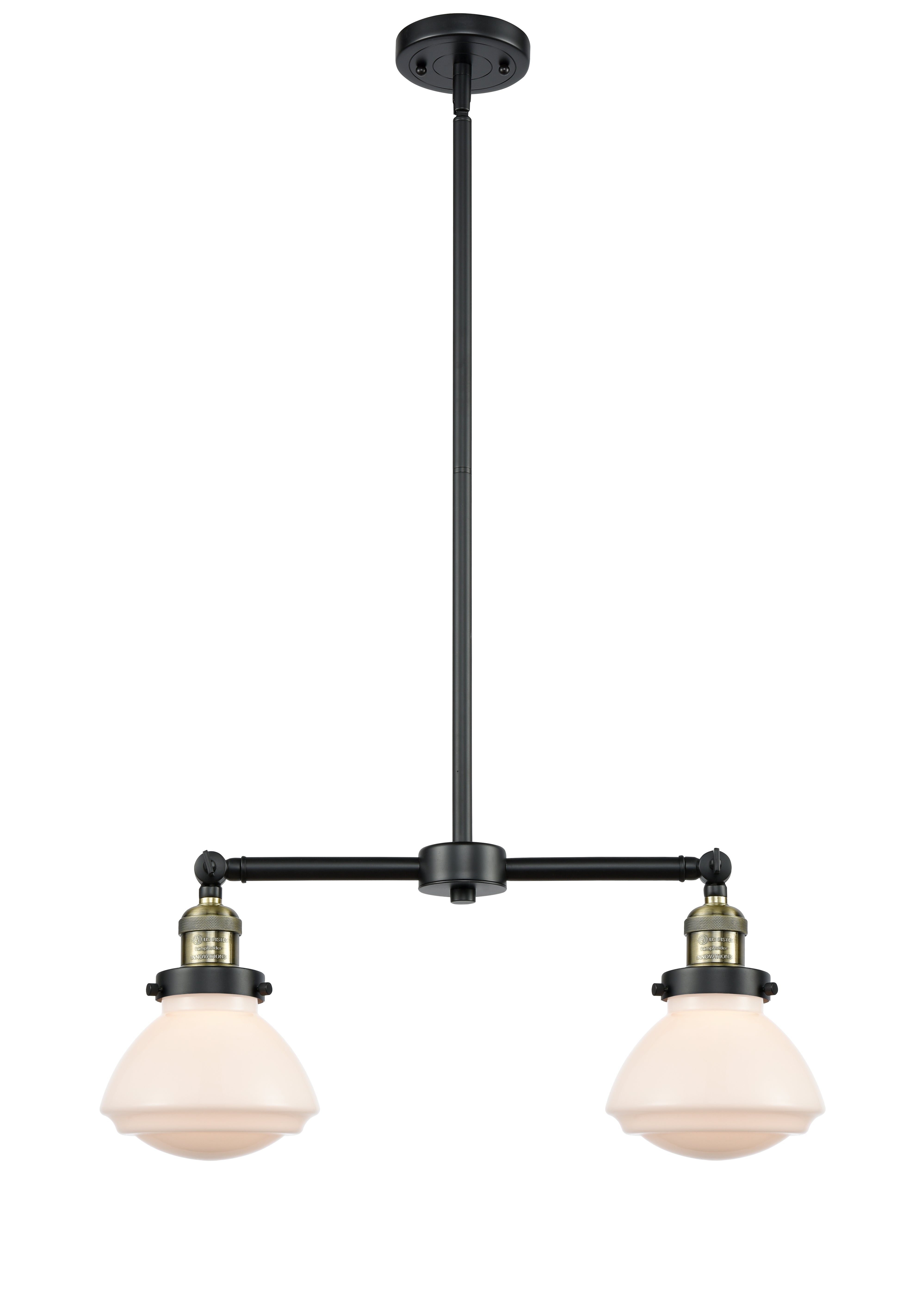 Franklin Restoration Island Light Brass Glass