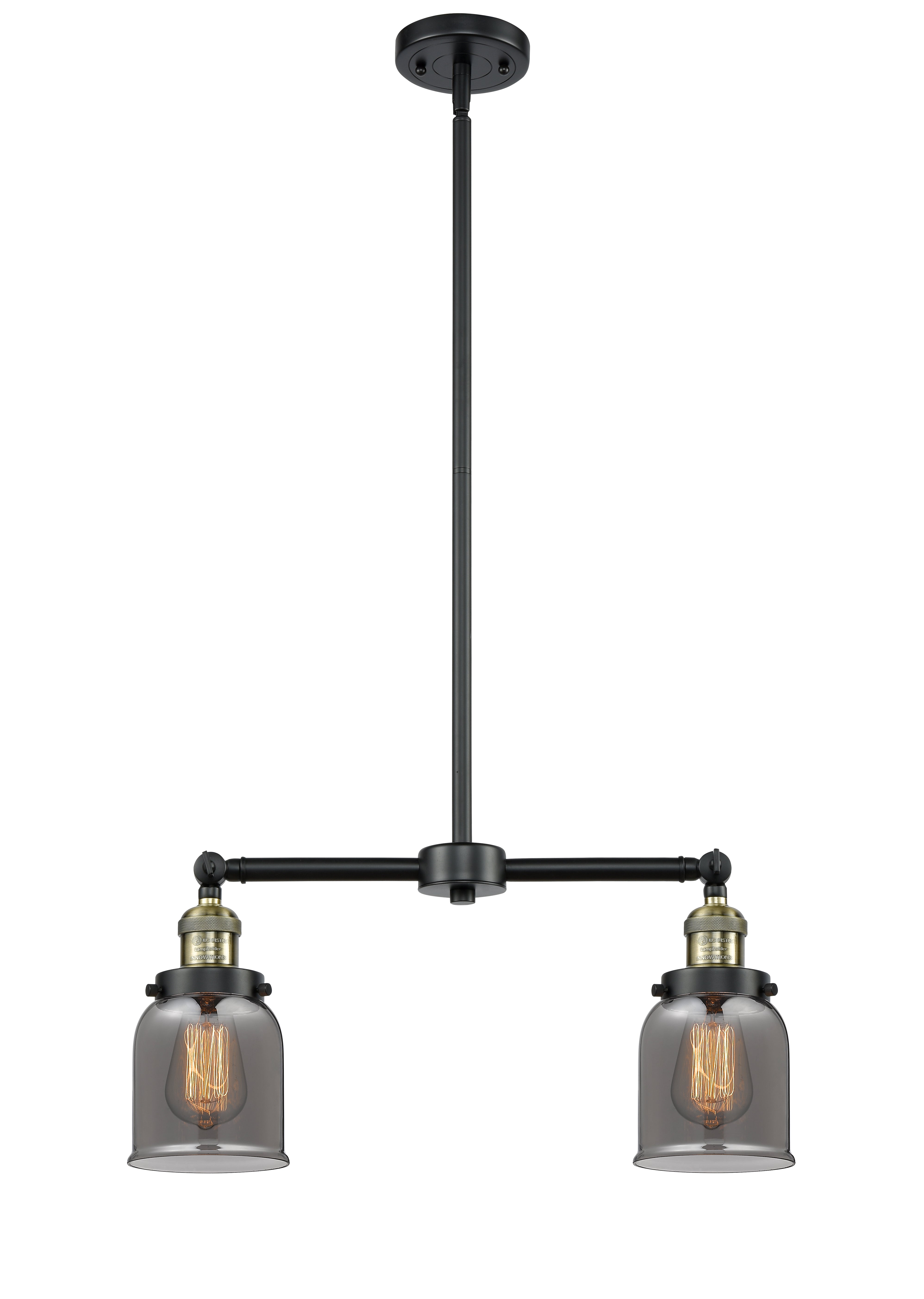 Franklin Restoration Brass Glass Island Light