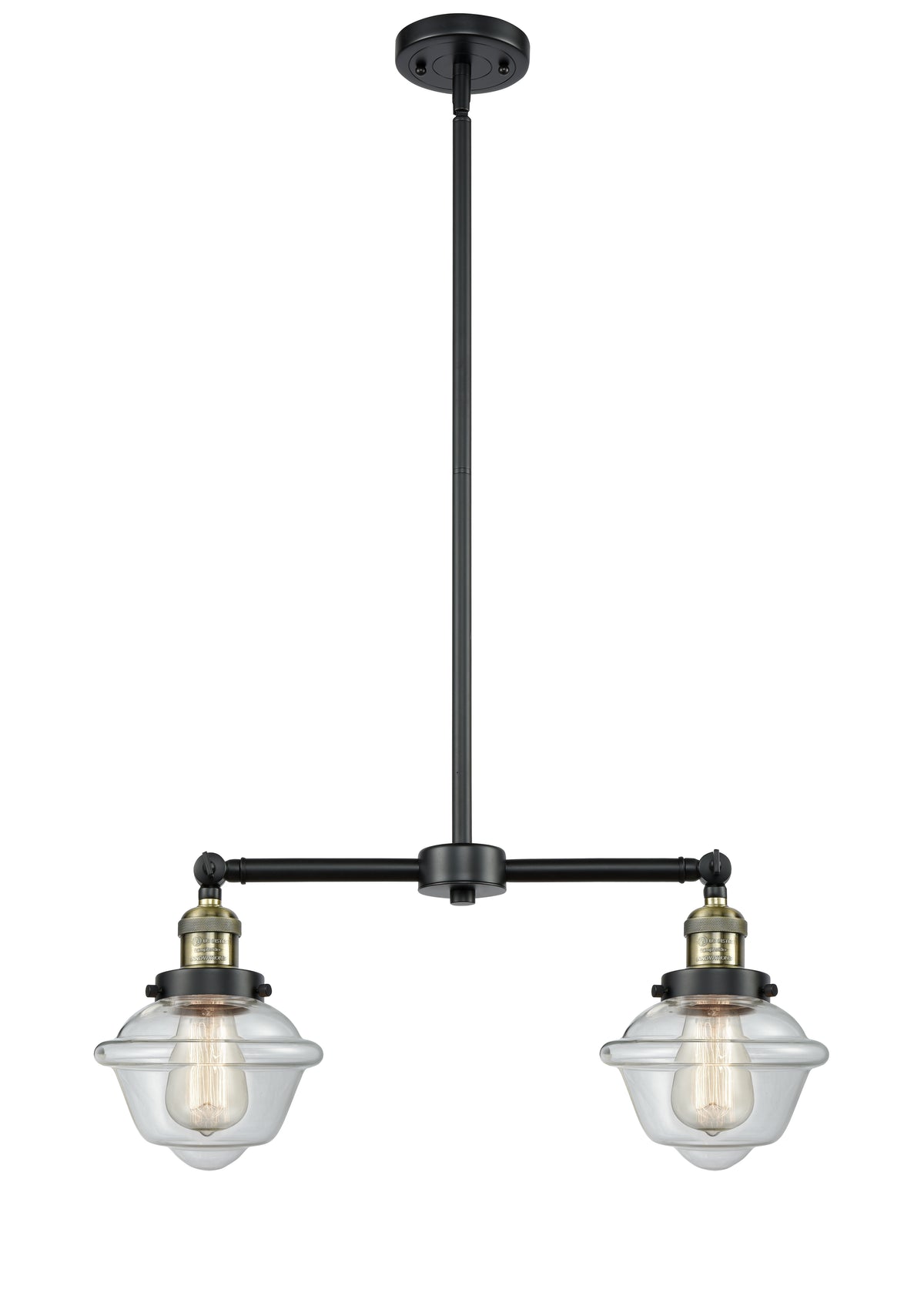 Oxford 24-Inch 2-Light Stem-Hung Island Light