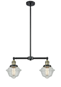 Oxford 24-Inch 2-Light Stem-Hung Island Light