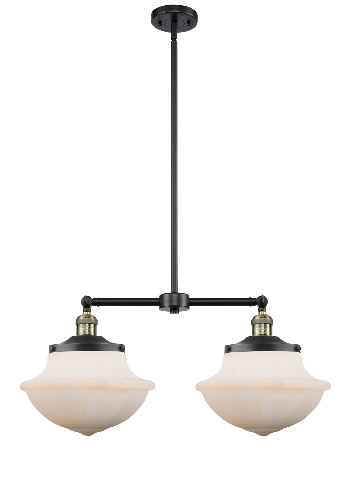 Oxford 25-Inch 2-Light Stem-Hung Island Light