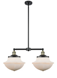 Oxford 25-Inch 2-Light Stem-Hung Island Light