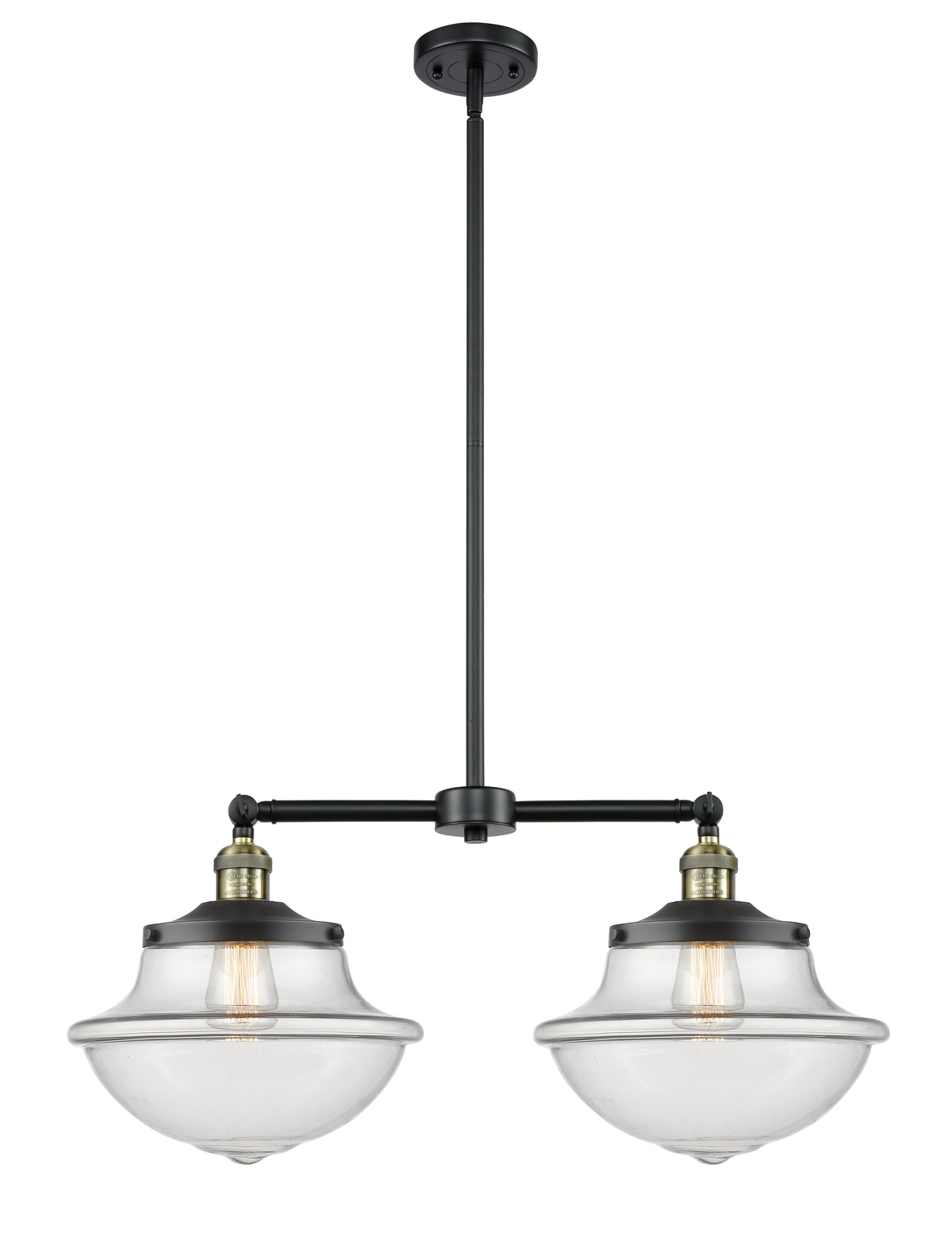 Oxford 25-Inch 2-Light Stem-Hung Island Light