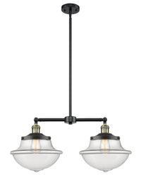 Oxford 25-Inch 2-Light Stem-Hung Island Light