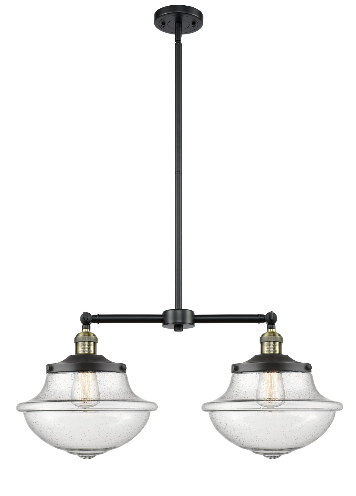 Oxford 25-Inch 2-Light Stem-Hung Island Light