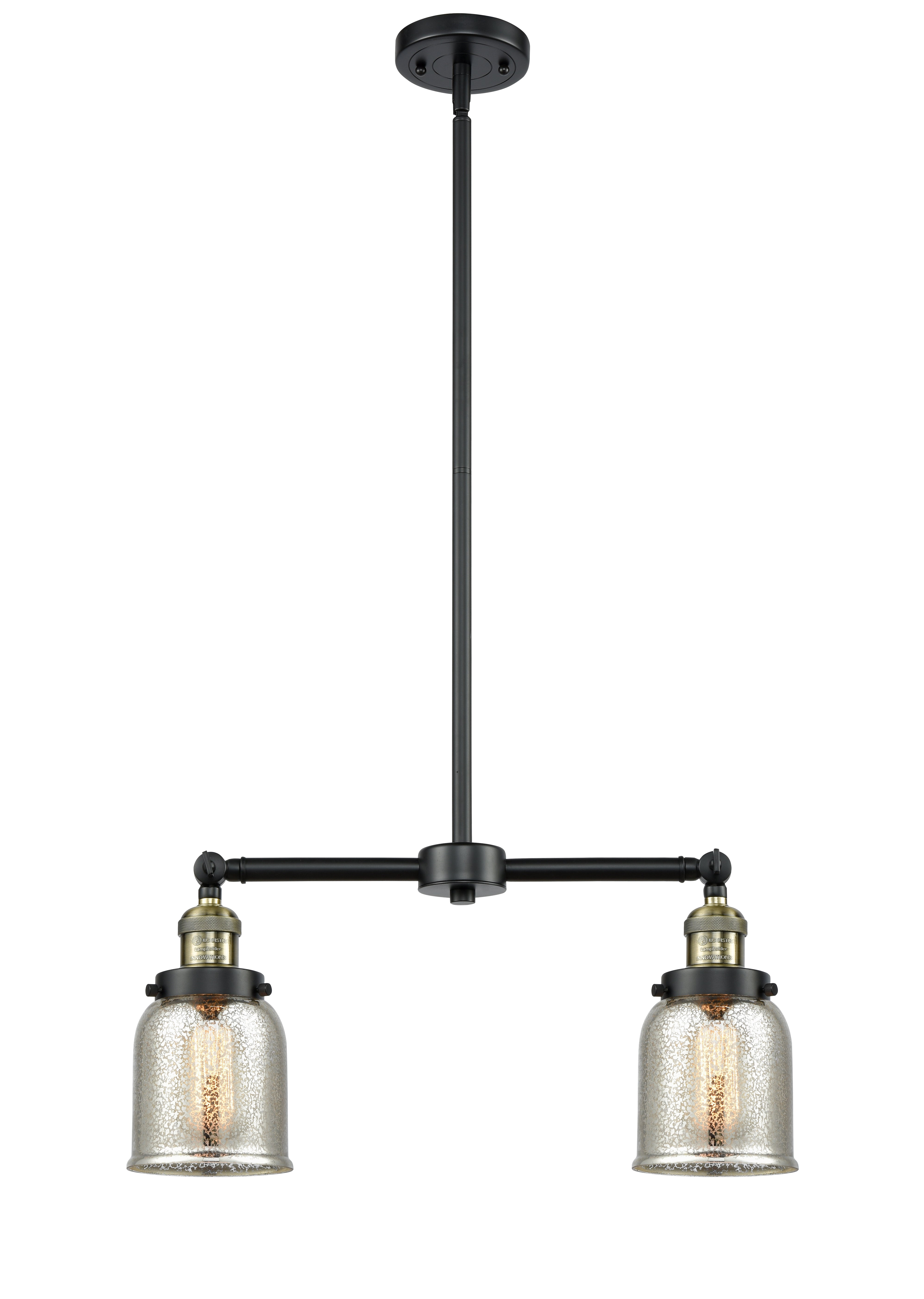 Franklin Restoration Brass Glass Island Light