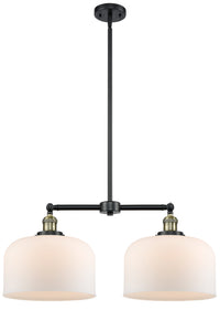 Bell 21-Inch 2-Light Stem-Hung Island Light Up to 47.125-Inch High