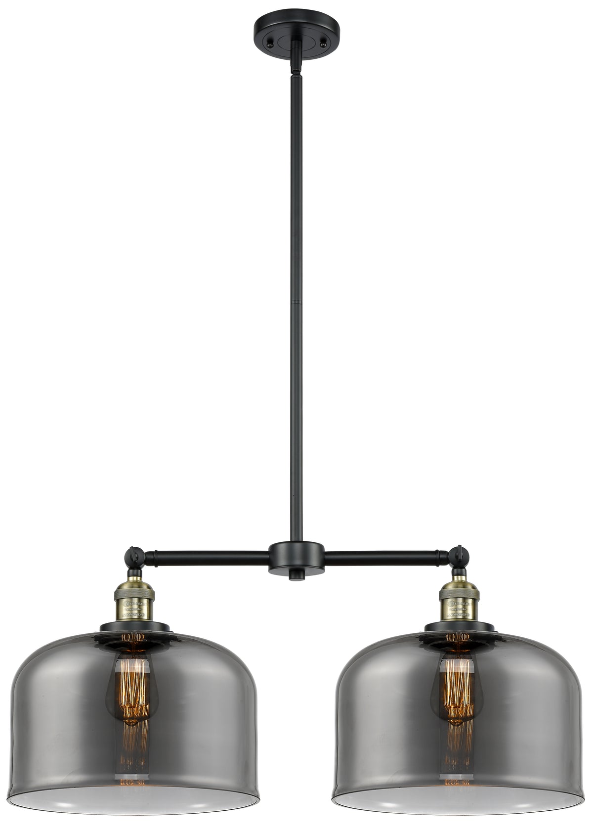 Bell 21-Inch 2-Light Stem-Hung Island Light Up to 47.125-Inch High