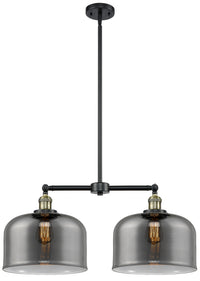 Bell 21-Inch 2-Light Stem-Hung Island Light Up to 47.125-Inch High