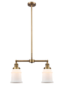 Canton 21-Inch 2-Light Stem-Hung Island Light with LED Bulbs Up to 46.375-Inch High