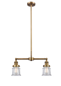Canton 21-Inch 2-Light Stem-Hung Island Light Up to 44.625-Inch High