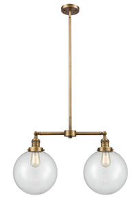 Beacon 25-Inch 2-Light Stem-Hung Island Light 14-Inch High